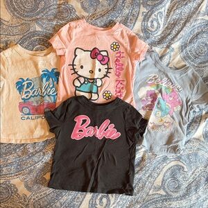 Old Navy Kids' T-Shirts - Pink, Black, Blue, and Cream